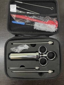 meat injector kit 304 stainless marinade syringe