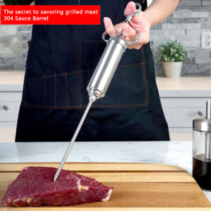 304 stainless meat injector marinade syringe