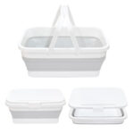 collapsible storage box with table top 15l