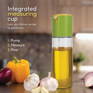500ml spray & pour oil bottle with measuring cup