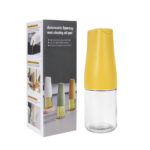 auto flip oil dispenser 500ml glass bottle