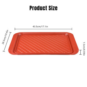 heat resistant enamel bbq tray non stick roasting pan