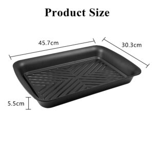 heat resistant enamel bbq tray non stick roasting pan