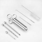 meat injector kit 304 stainless marinade syringe