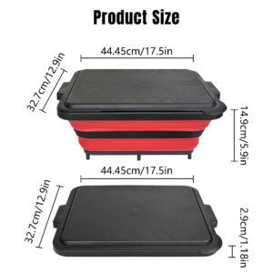 foldable bbq water basket with cutting board