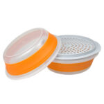 26cm collapsible shaker breading bowl with sieve