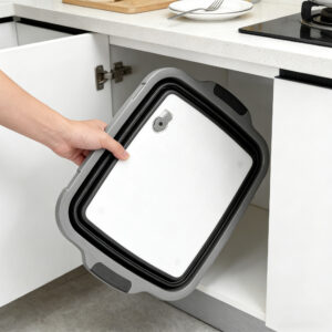 bbq folding basket set with tray clips & brush
