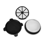 26cm collapsible shaker breading bowl black