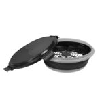 26cm collapsible shaker breading bowl black