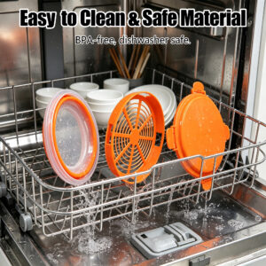 26cm collapsible breading bowl leak proof buckle lid