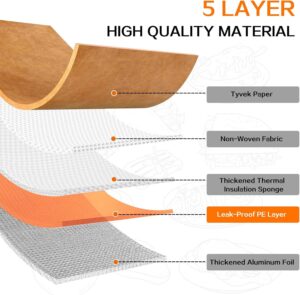bbq resting blanket with 5 layer insulation