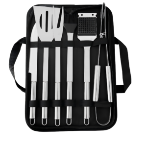 bbq tool set with carry bag 7 piece