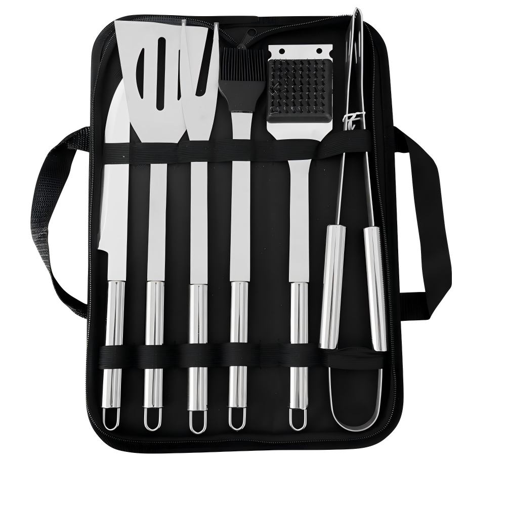 bbq tool set with carry bag 7 piece