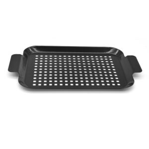 enamel mesh bbq grill tray 2 piece set