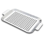 stainless drain grill pan 3 sizes